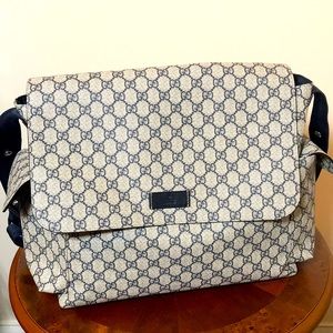 Gucci Monogram Beige and Black Baby Bag